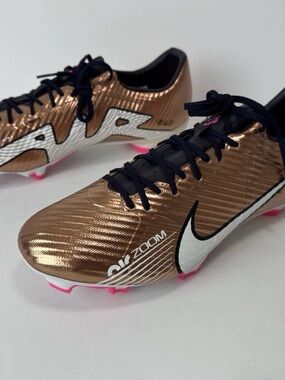 NEW! Nike Zoom Vapor 15 Academy FG/MG Soccer Shoes Copper DR5941-810 Size 11.5